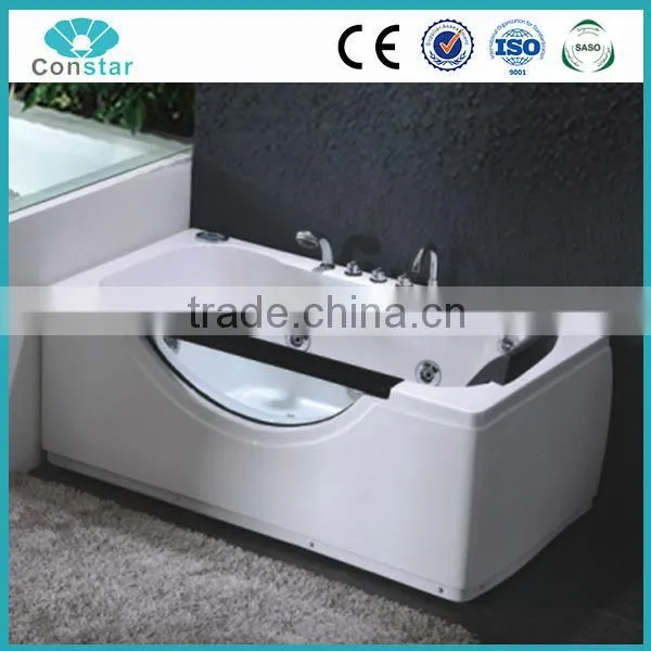 2015 new hot design factory cheap price ABS material white strong whirlpool bathtub