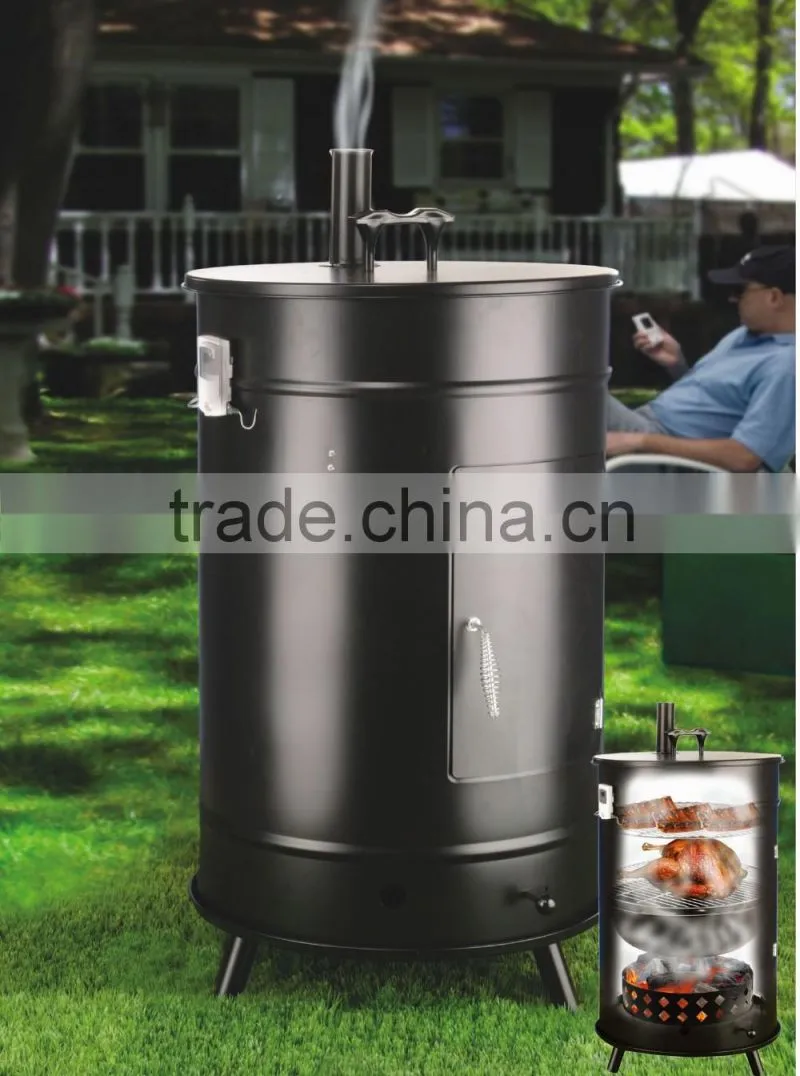 Good enamelware bucket chimney bbq smoker