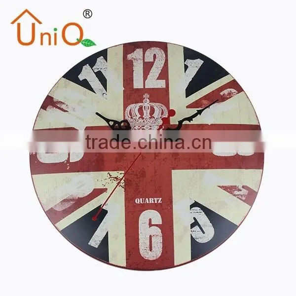 3D round antique dome wall clock