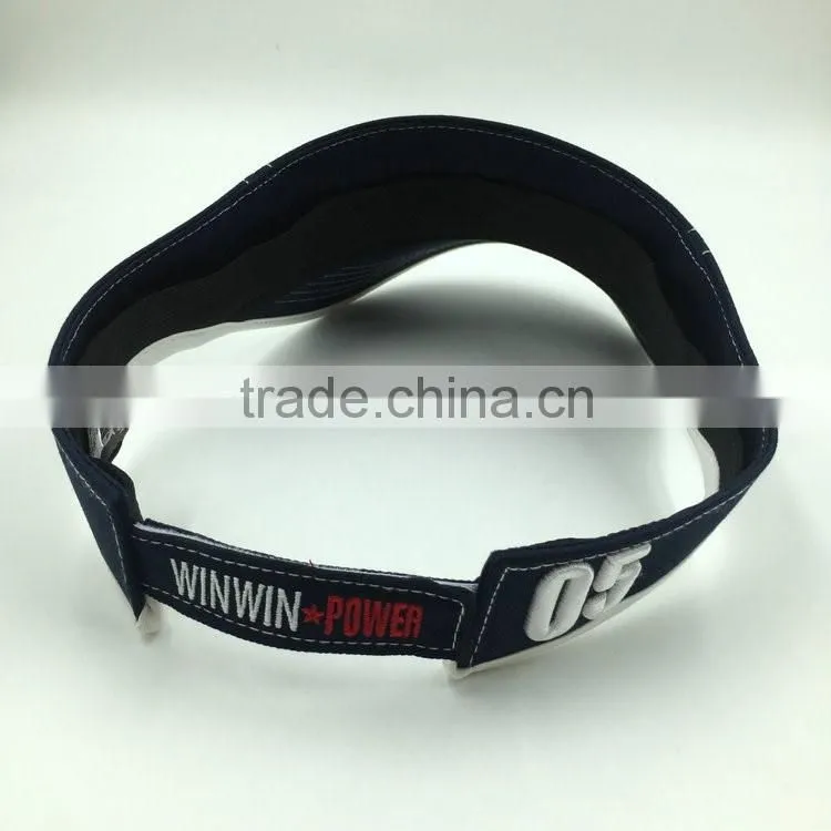 Wholesale 3D embroidery sun protection blue golf caps