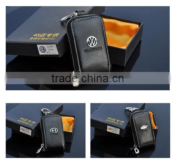 leather car remote key case /key purse