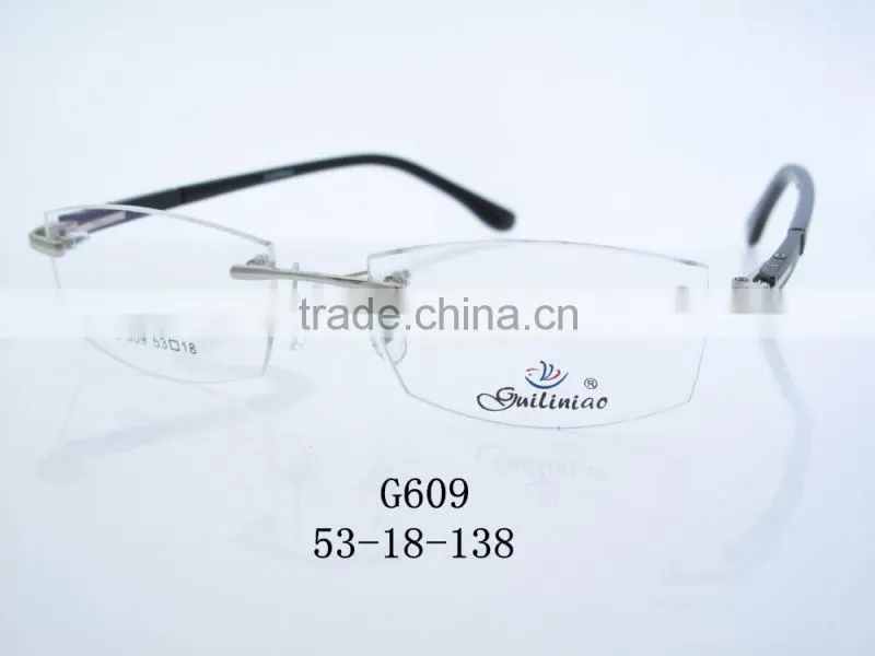 2016 New stylish metal optical eyeglass full rimlrss g609