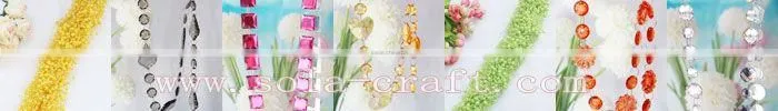 Beauty Decorative String Curtain Strand Acrylic Crystal Beaded Curtain Wedding DIY Party Decor