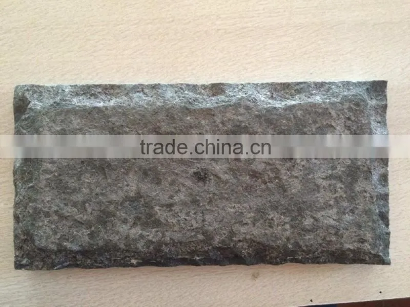 Black Basalt Flagstone Wall Panel