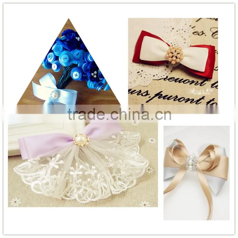 New arrival pearl rhinestone button for apparel