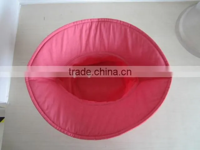 magenta 100% cotton wide brim bucket fishing hats and caps