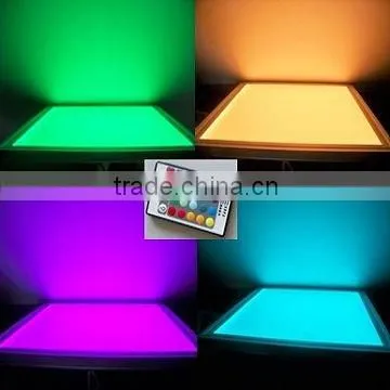 3 years warranty indoor decorative rgb color changing square panel led hanging lights