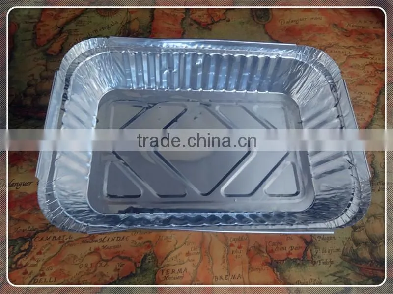 Food Grade Rectangle Baking Food Aluminum Foil Tray