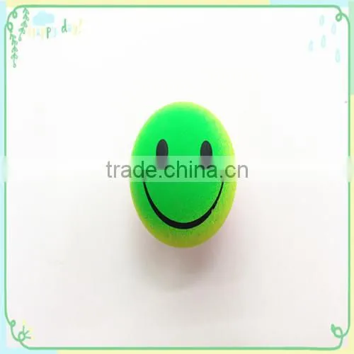 Promotional Toy Style and Rubber Material smile hard rubber foam ball