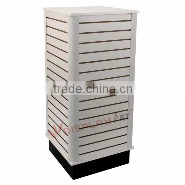 MDF Slatwall Cube Unit Island Rack of Display Fixtures