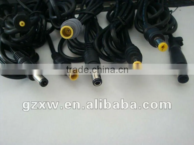 laptop adapter power cable with different dc tip size for selection