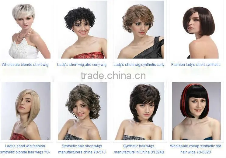 Wholesale new synthetic short afro curly hair style full lace wigs for black women