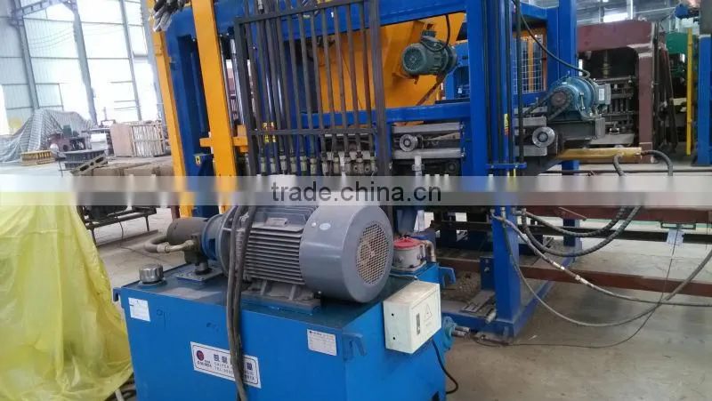 QT10-15 pallet block concrete brick machine production line