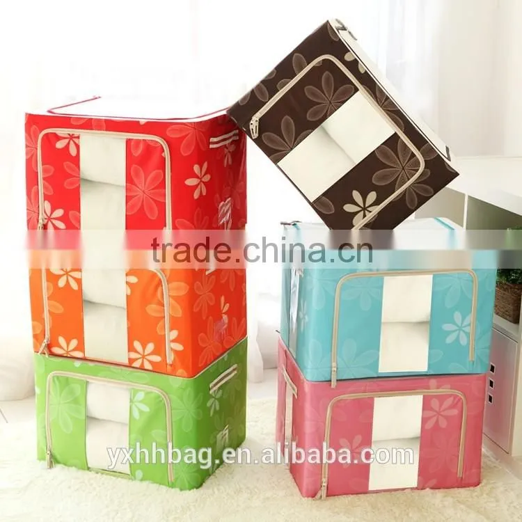 Foldable polyester waterproof storage bag for bedroom