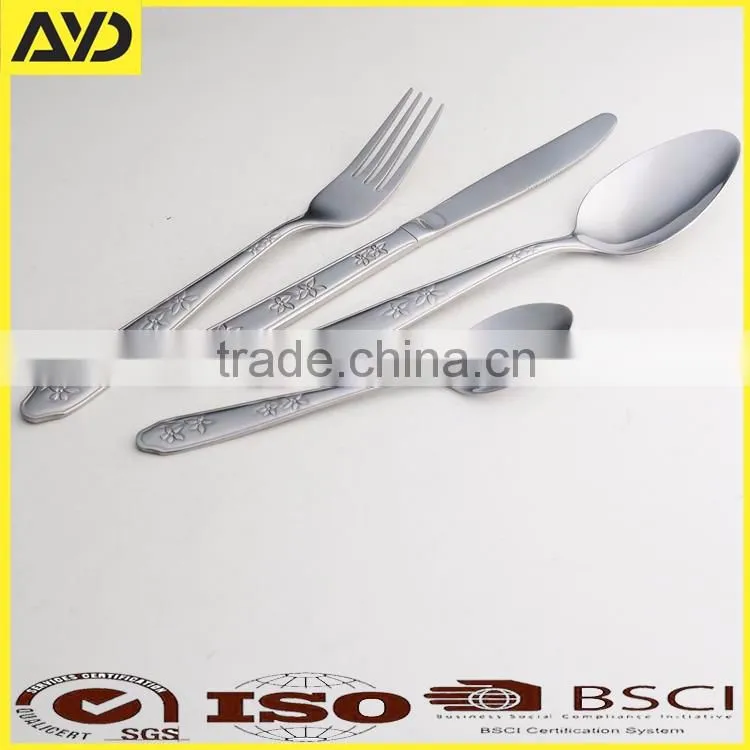 Portable Western Stainless Cutlery Set Stainless Steel Spoon Fork Knife