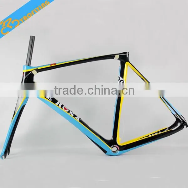 HOT SALE! champion de rose 888 carbon road frame, customer painting cheap carbon road frame on selling