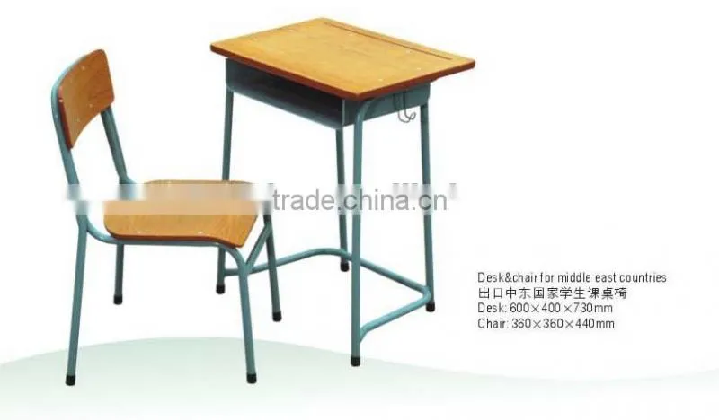 Examination desk & chair for sale student furniture A-017 classroom chair & desk