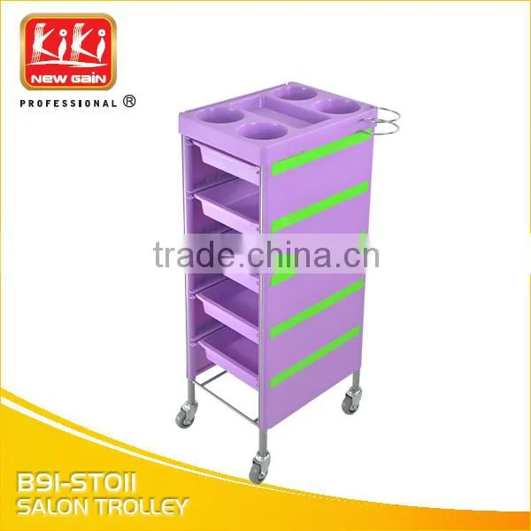 KIKI hair salon trolleys. Beauty Trolley. Multi-fonction Tool trolley. B64-ST007