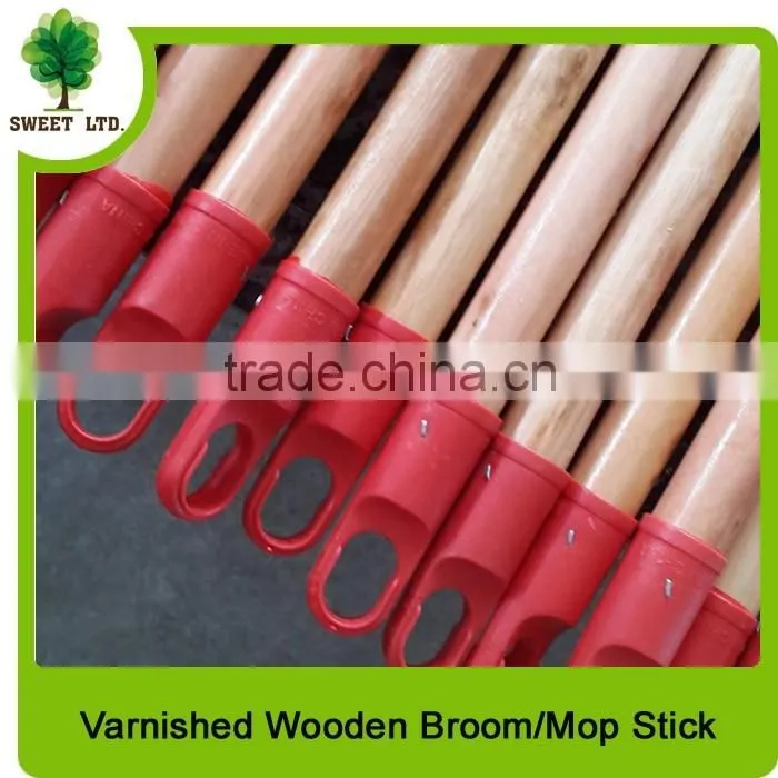 150x2.5cm varnished quality plastic broom handle made in china