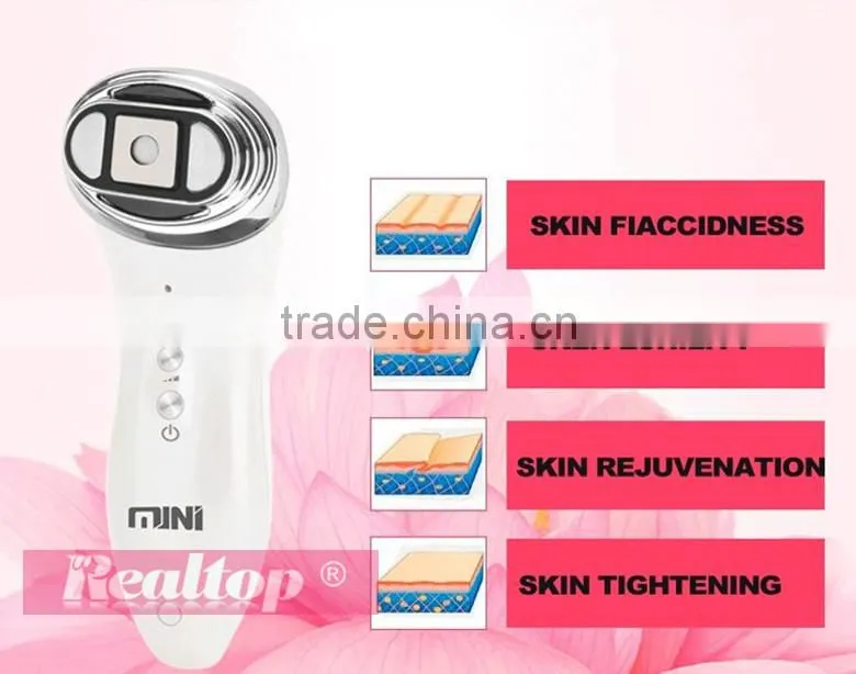 Mini Hifu Scalpel Rejuvenation RF Face Lifting Skin Tightening Anti Wrinkle Hifu High Intensity Focused Ultrasound Beauty Device