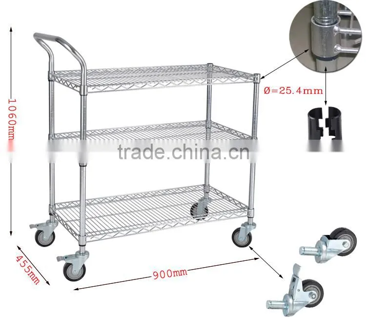 CW-20 chrome wire oven tubular shoe shelving rack