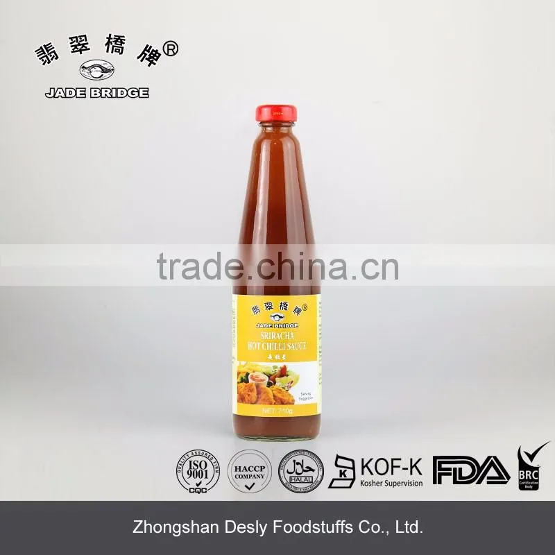 Red pepper hot Sriracha chili sauce