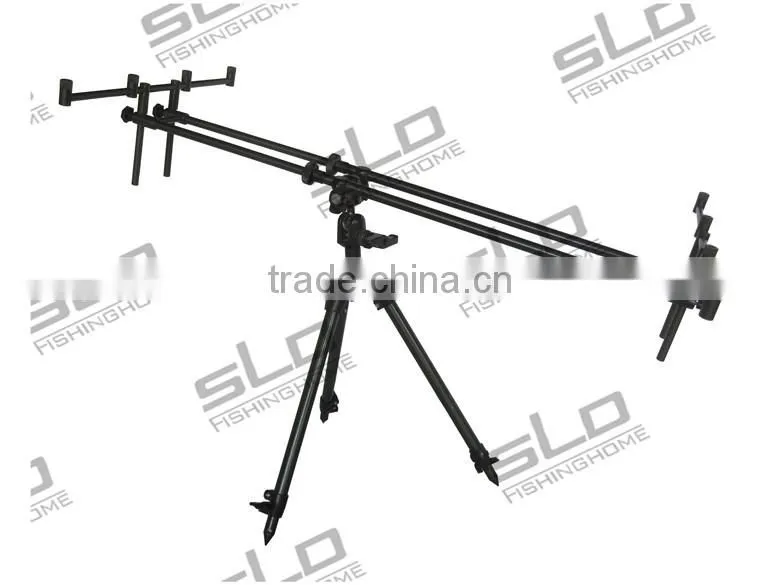 tripod aluminum carp fishing rod pod for 3 rods