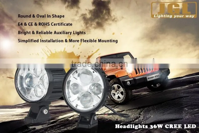 Nice quality 4x4 offroad led work light 36W cree LED spot work light driving light news product on China market