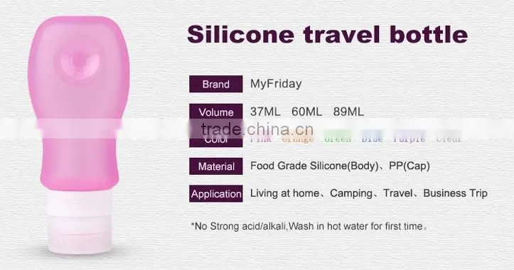 Wholesale reusable soft squeeze silicone perfume bottle
