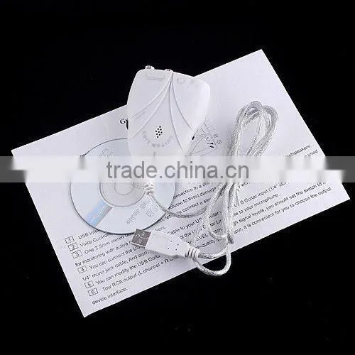 Mini USB Link Cable Guitar to PC/Headphone/Speaker