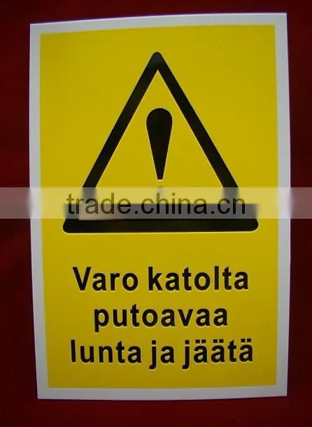 trialgle danger safety warning sign