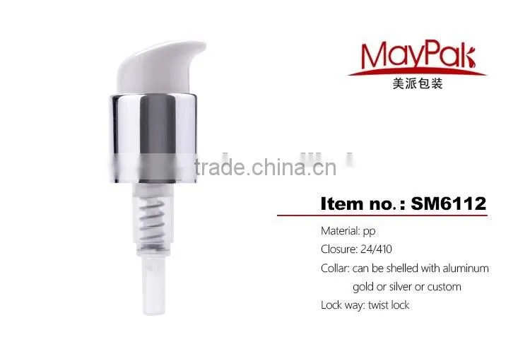Wholesale 24/410 lotion pump plastic cream pump 24mm plastic cosmetic cream treatment pump