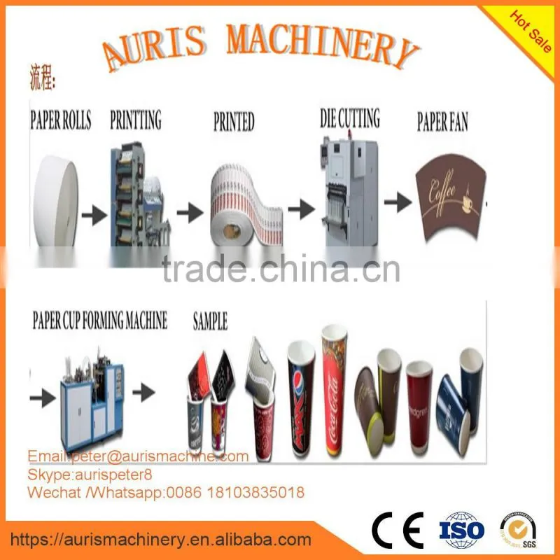 double side PE coated paper cup machine ,paper cup machine price