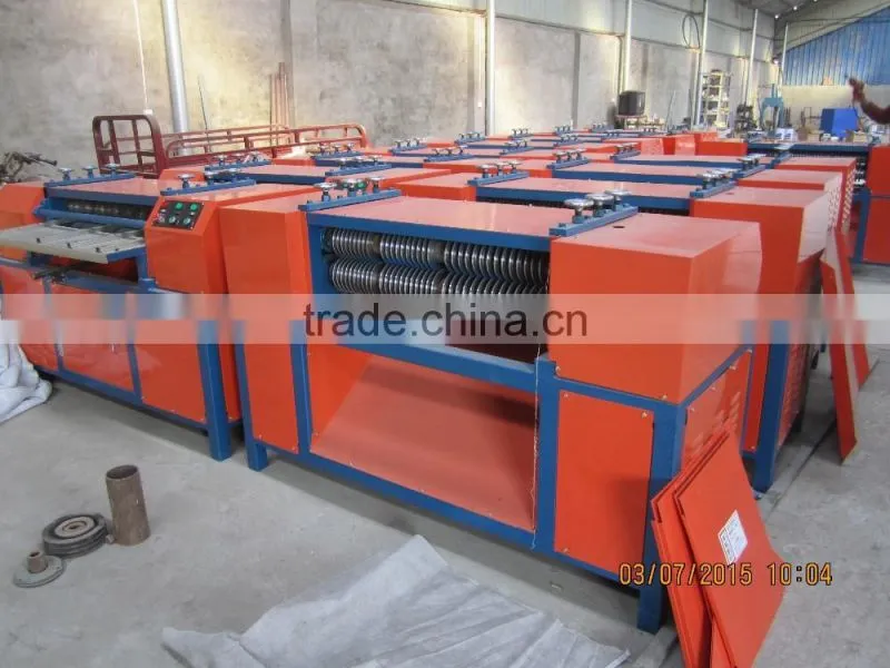 3T/DAY waste radiator recycling copper wire stripper machine for copper pipe and aluminum separating BS-1200P