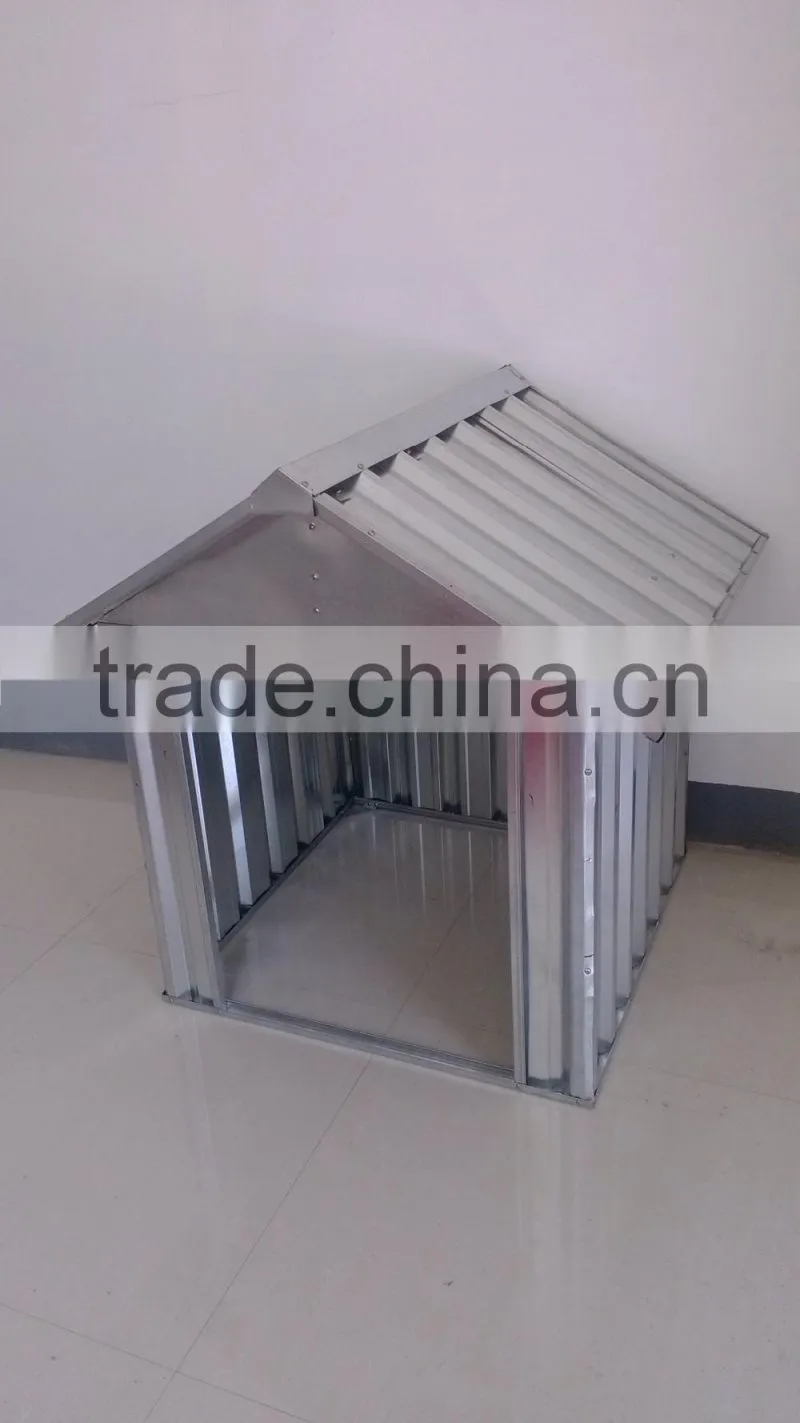 china supplier gabel roof metal dog house