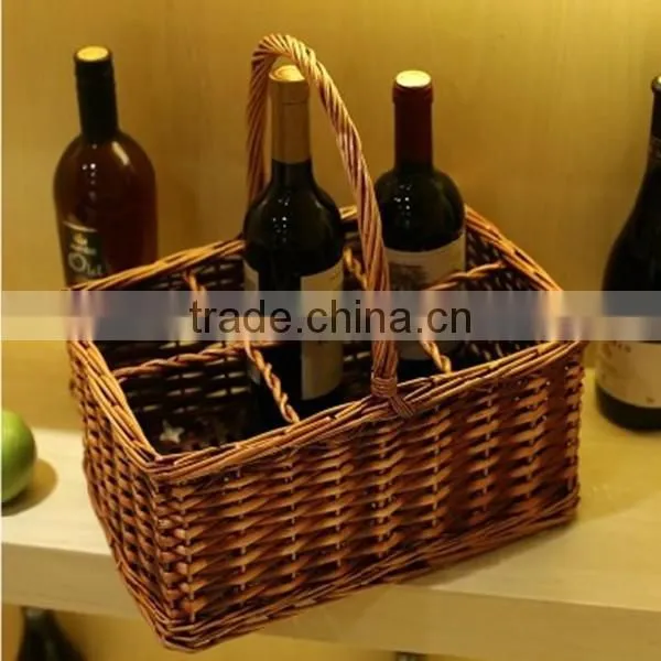 wicker wine holder basket wicker bottle holder
