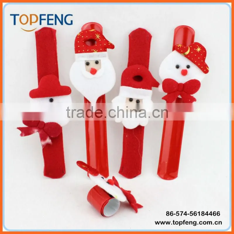 promotional christmas Princess Plush Slap Bracelet