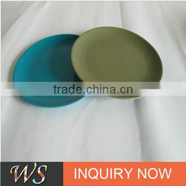 Eco Colorful Bamboo Pulp Round Plate