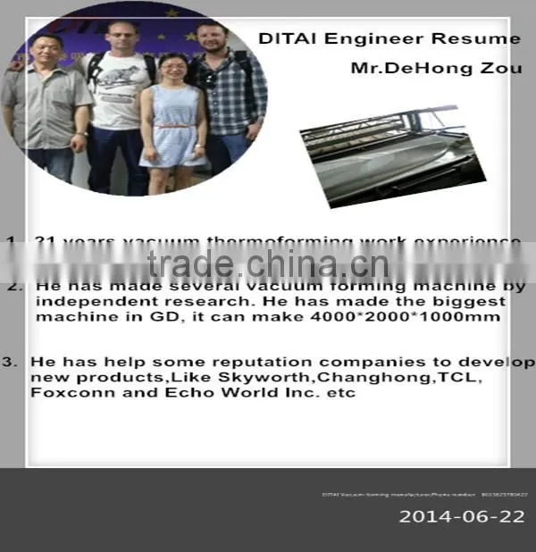 DITAI produce plastic thermoforming outdoor advertising lightbox