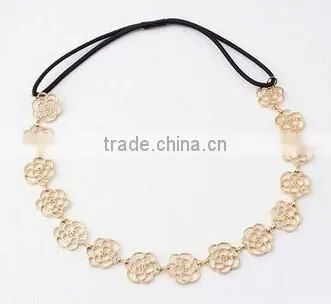 Hot sale Korean rose hair band,Girls wedding hair accessories