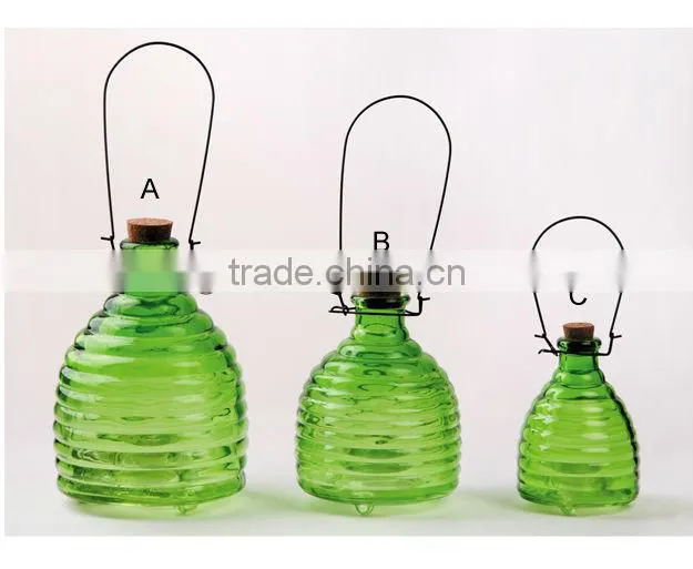 home and guarden glass bee catcher with different pattern
