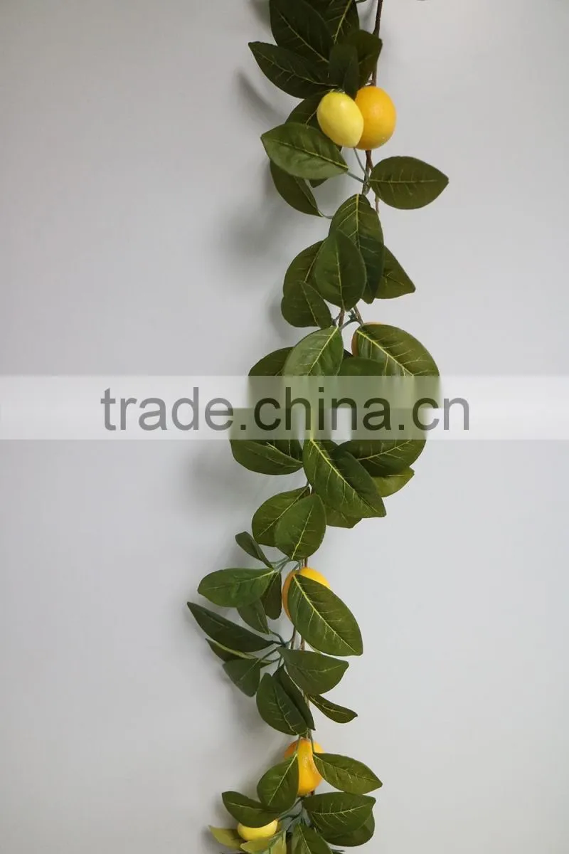 Artificial Lemon Garland With Lemon Fruits