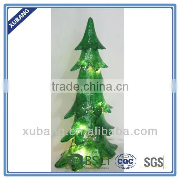 artificial christmas tree with traditional light decorations