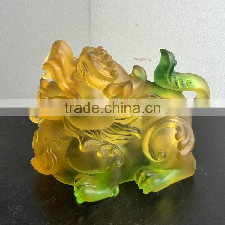 Clean resin kylin decoration