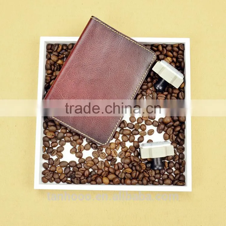 leather business card holder ,fancy passport holder soft good leather