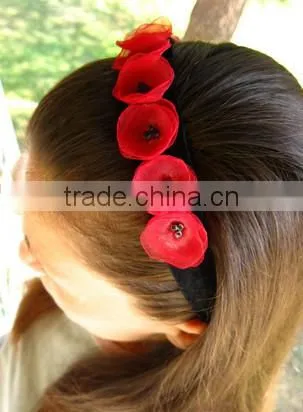 on alibaba express hot sale new products handmade eco friendly fabric decoration felt knitted headband made in china
