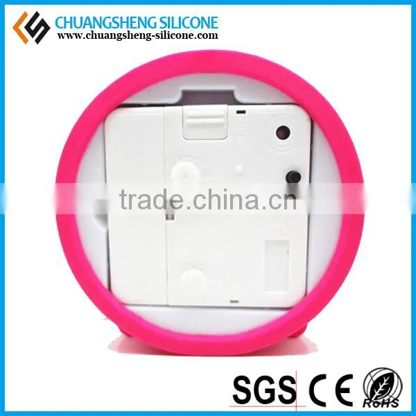 candy color desktop clock, sun shape clocks, silicone table clock