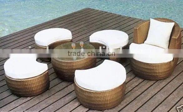 Outdoor Patio Furniture Rattan Sofa Set AK1171