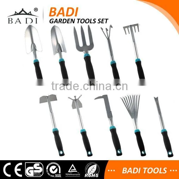 10pieces garden softouch garden tool kids hoes sets