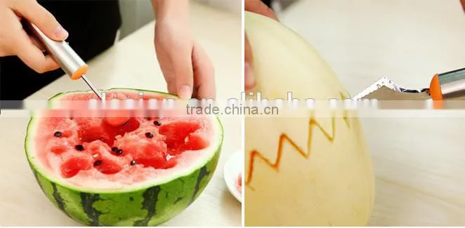 Multifunction Fruit Salad tool , Melon baller & Carving knife